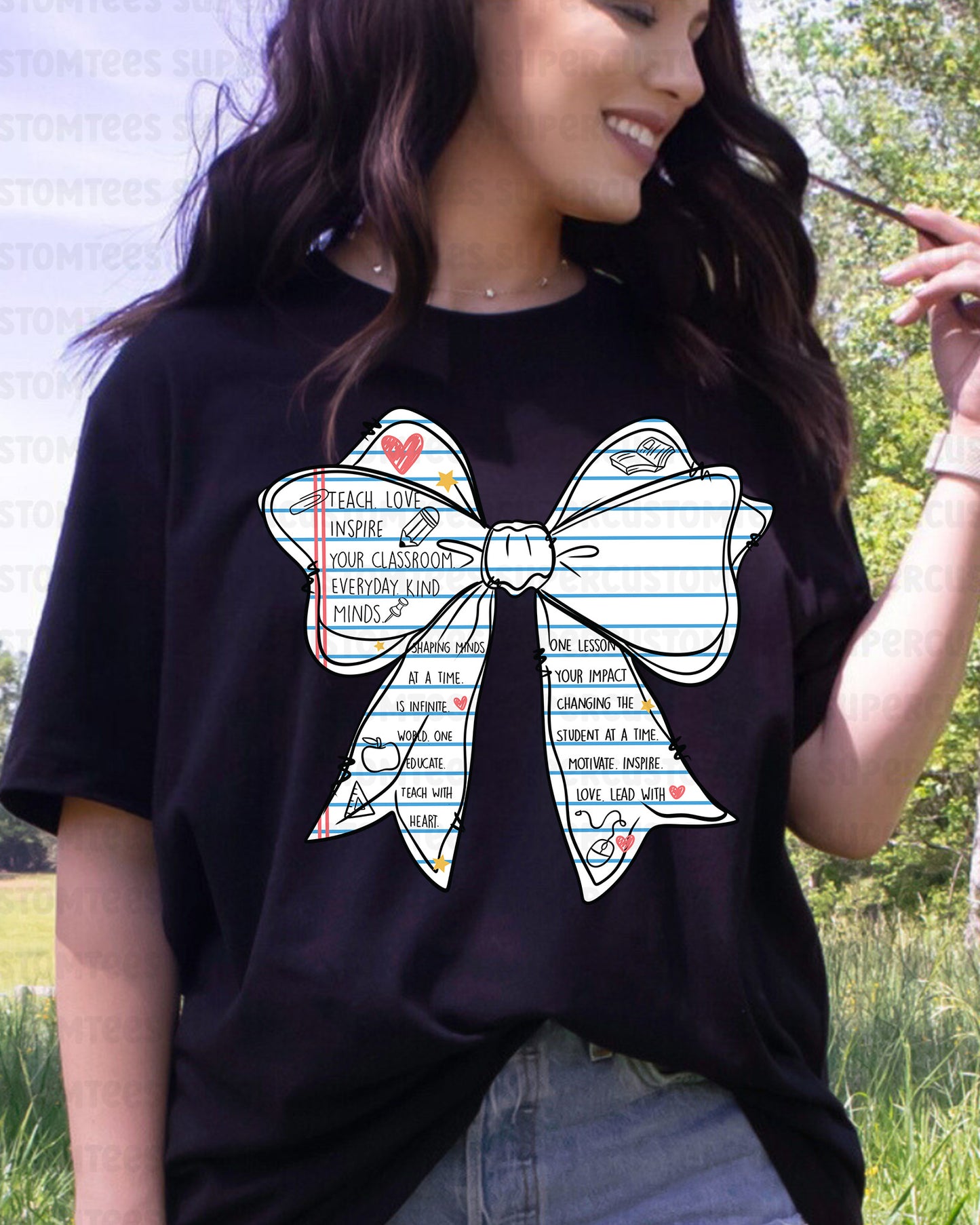 Coquette Trendy Teacher DTF Transfer