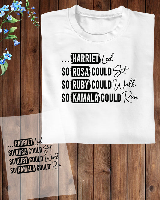 Black Live Matter Kamala Harris DTF Transfer Film