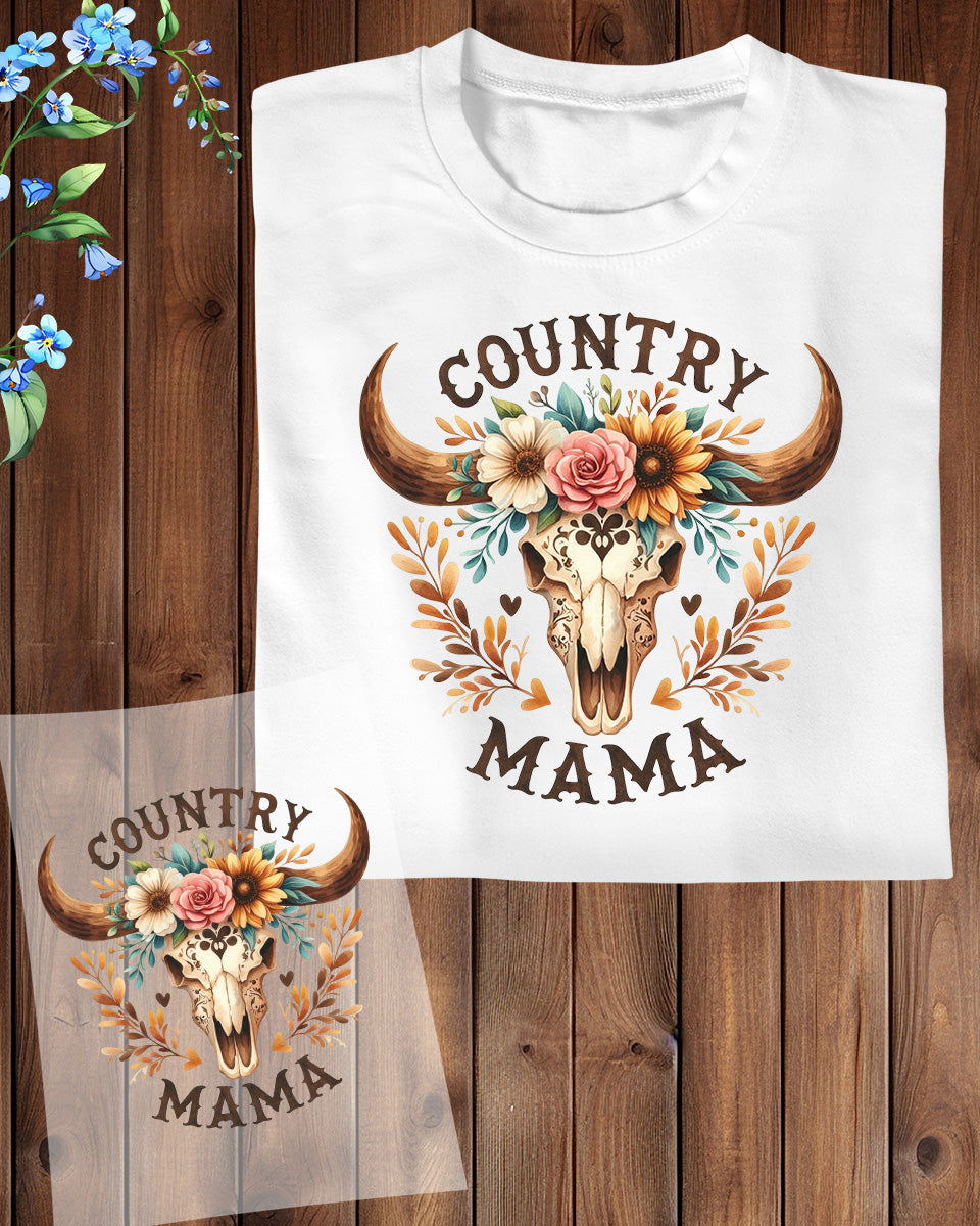 Country Mama Heat Transfer for Shirts