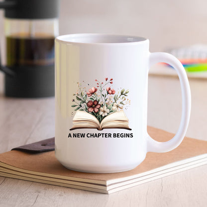 Coworker Floral Book Retirement Mug