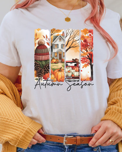 Cozy Autumn Season Brushstroke DTF Transfer