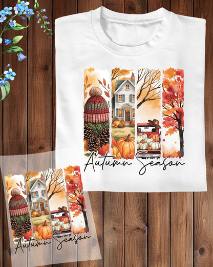 Cozy Autumn Season Brushstroke DTF Transfer