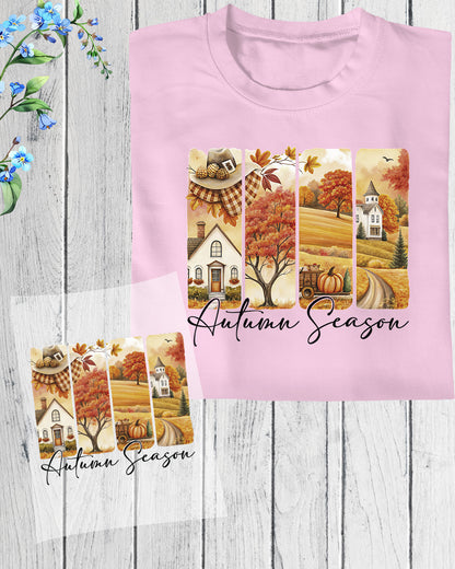 Cozy Autumn Season DTF Transfer Ready to Press