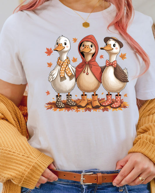 Cozy Goose Fall Goose I Love Fall DTF Transfer