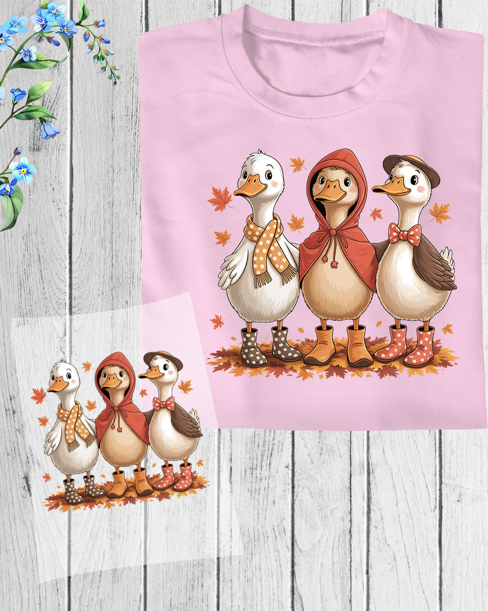 Cozy Goose Fall Goose I Love Fall DTF Transfer