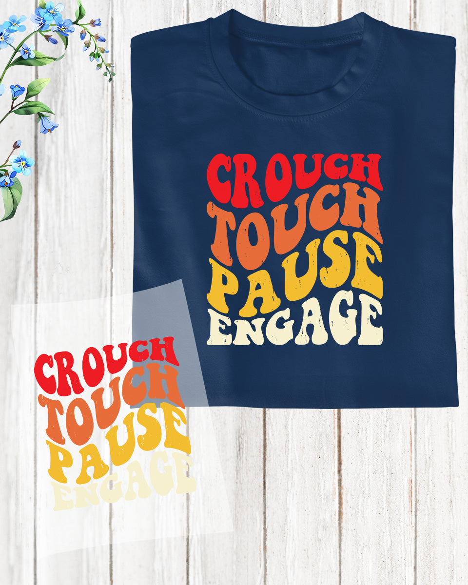 Grouch Touch Pause Engage Rugby DTF Transfer Film