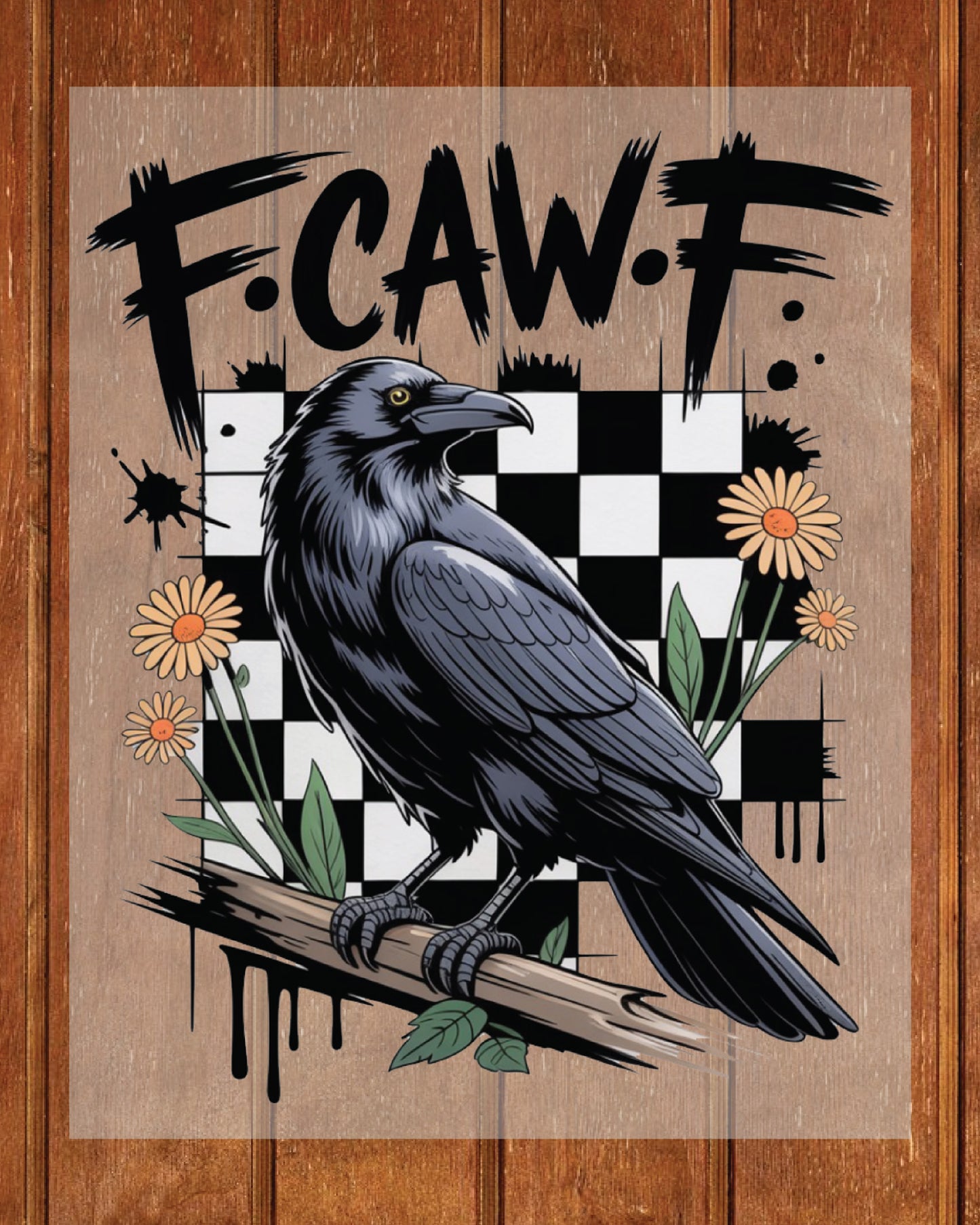 Crow Raven F-CAW DTF Transfer