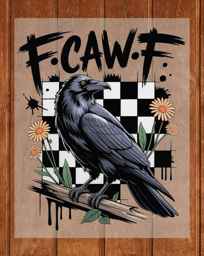 Crow Raven F-CAW DTF Transfer