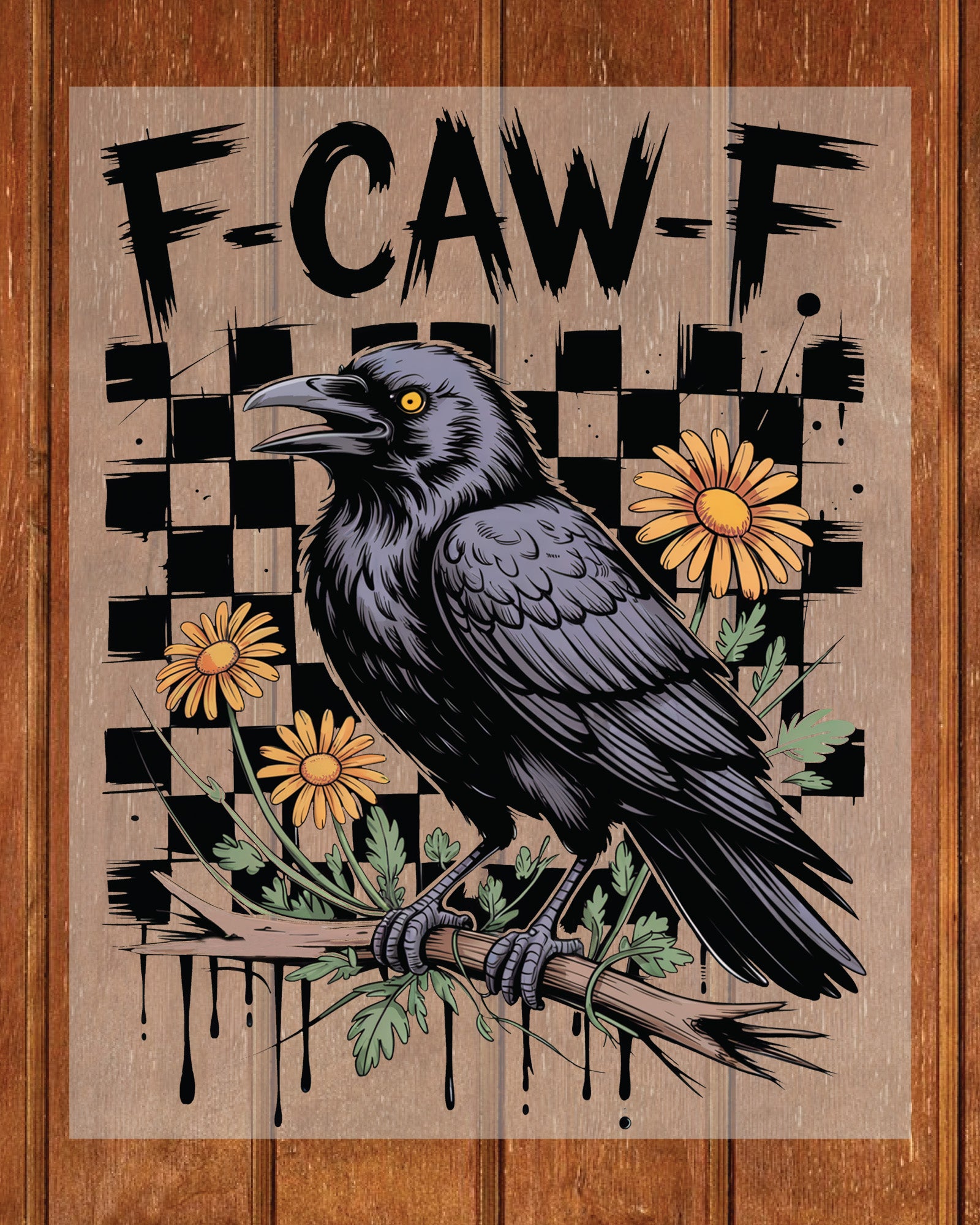 Crow Raven Funny Halloween DTF Transfer
