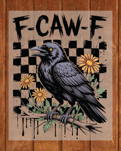 Crow Raven Funny Halloween DTF Transfer