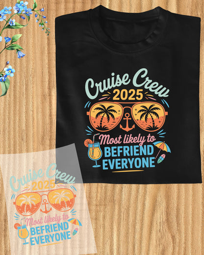 Cruise Crew DTF Transfer