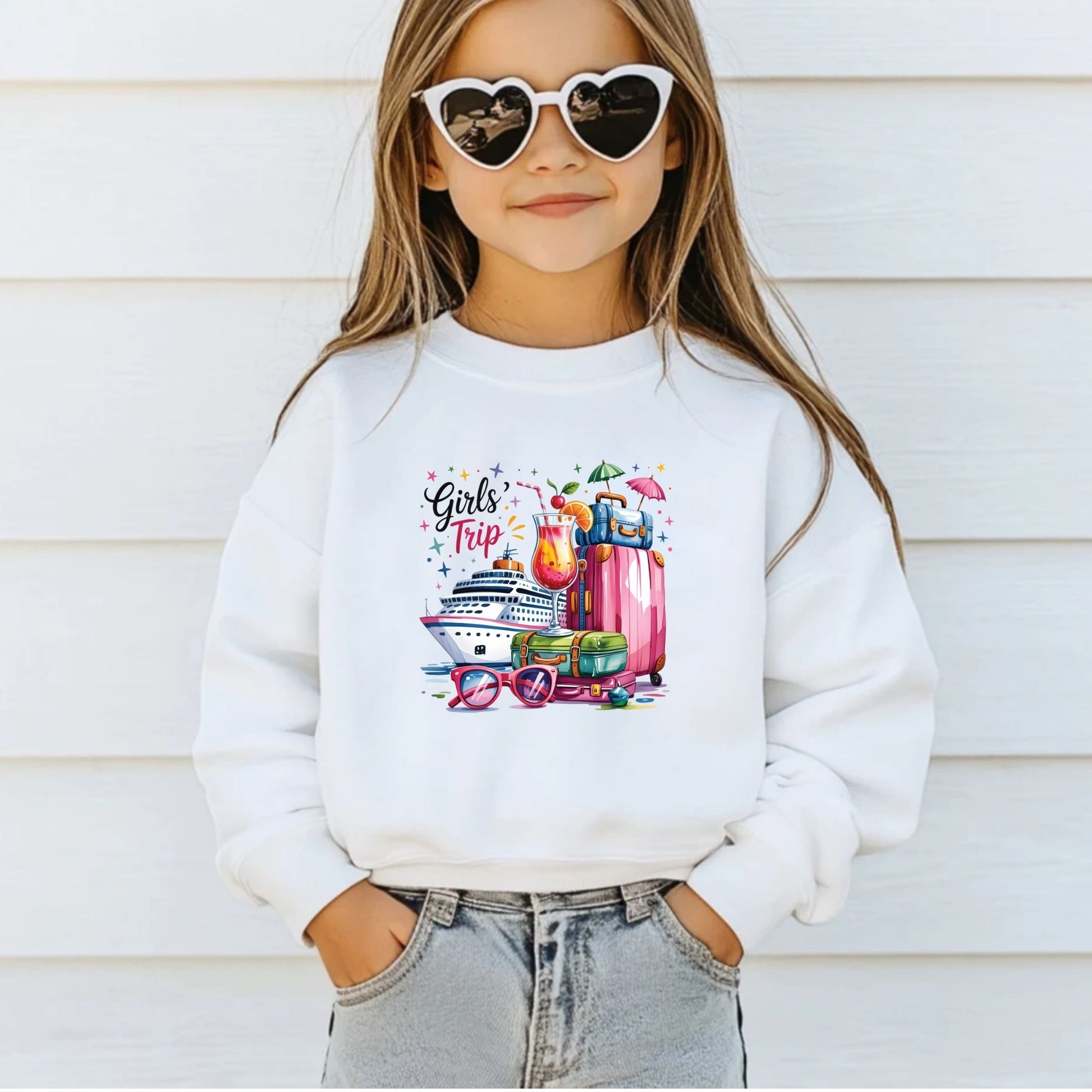 Cruise DTF Transfer ready to Press Girls Trip Heat Transfer for Shirts Girls Vacation UV Sticker Prints Cruise Party Iron on Transfer Tees