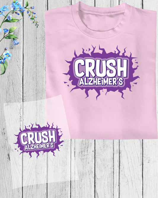 Crush Alzheimers DTF Transfer Film