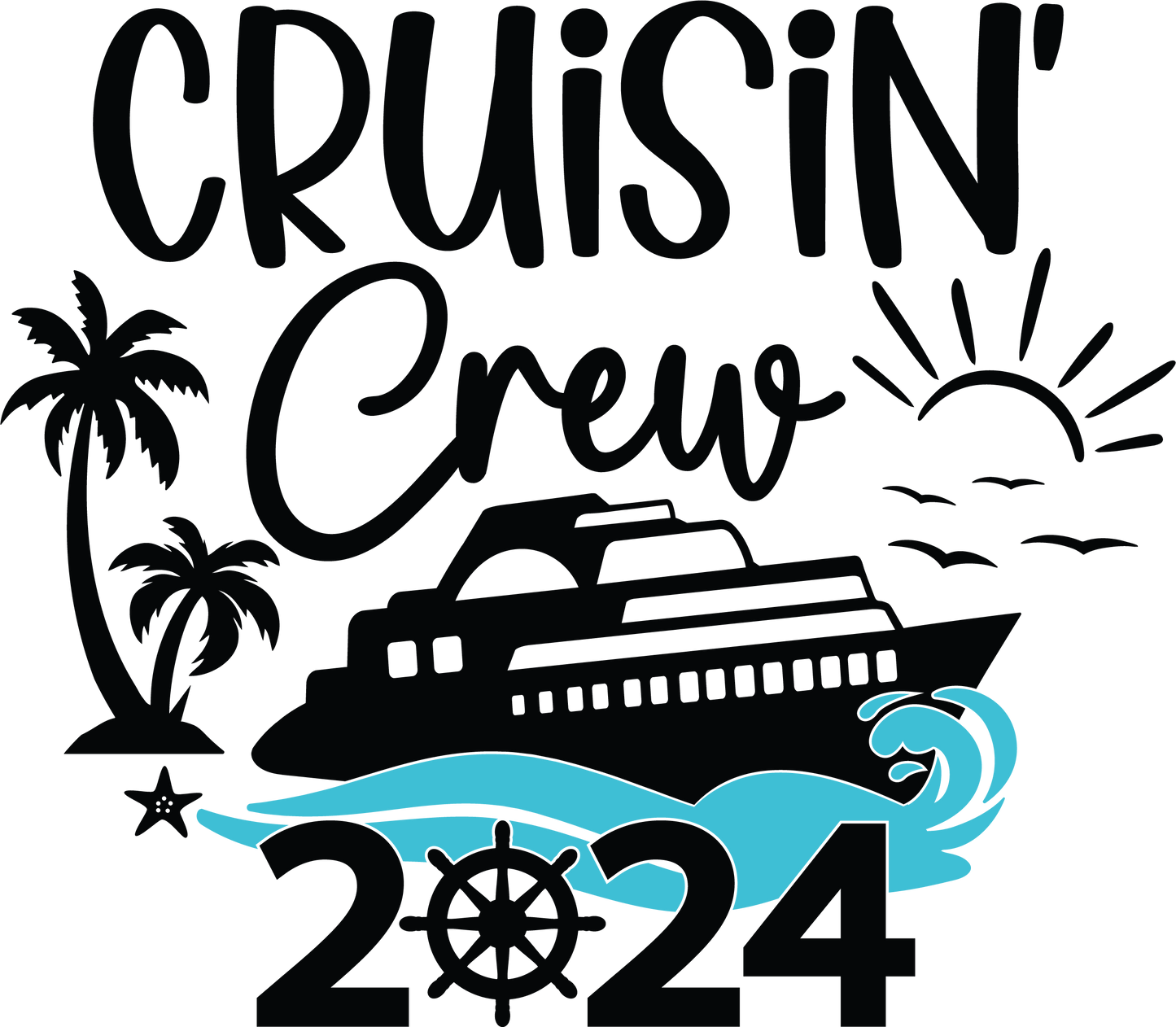 Cruise In Crew DTF Transfer Film