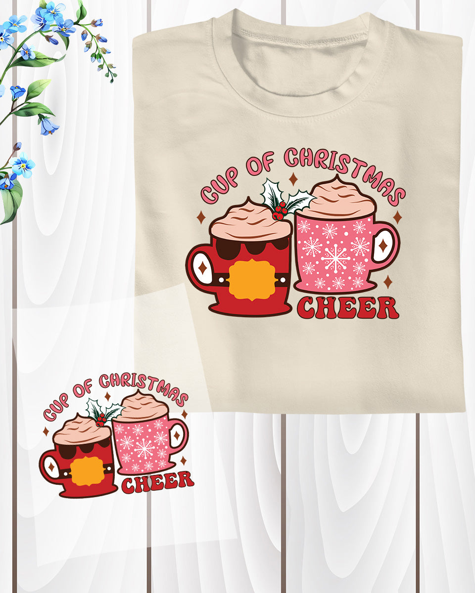 Cup of Christmas Cheer Coffee DTF Transfer Film