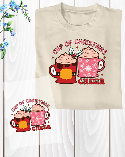 Cup of Christmas Cheer Coffee DTF Transfer Film