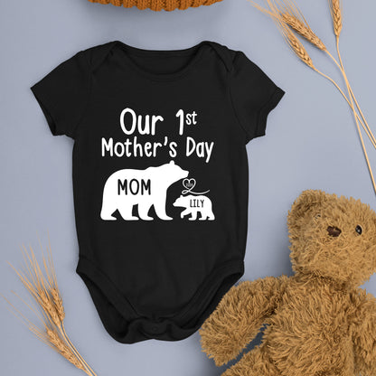 Custom Bear Our 1st Mother's Day Shirt
