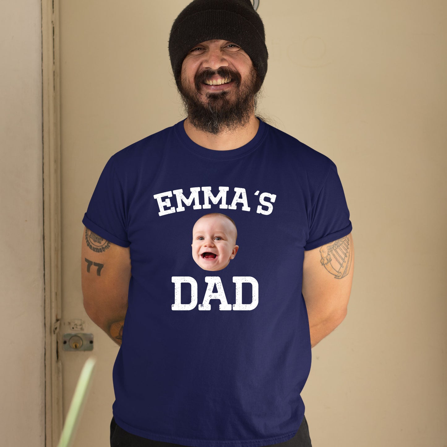 Custom Dad Shirt with Baby Face