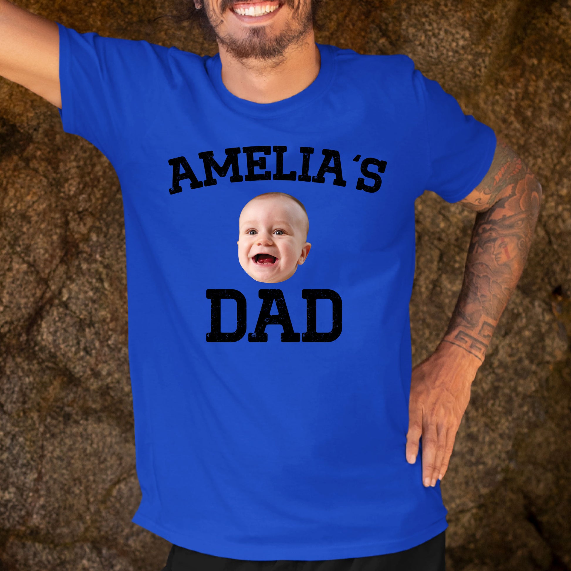 Custom Dad Shirt with Baby Face
