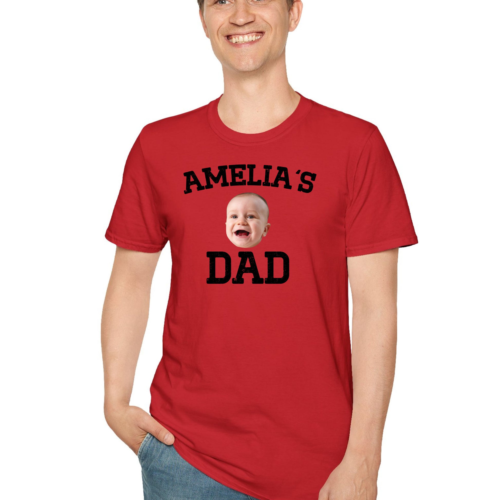 Custom Dad Shirt with Baby Face