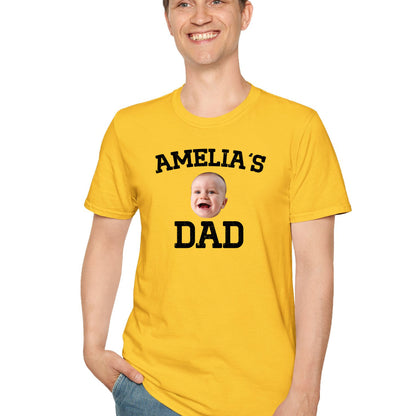 Custom Dad Shirt with Baby Face