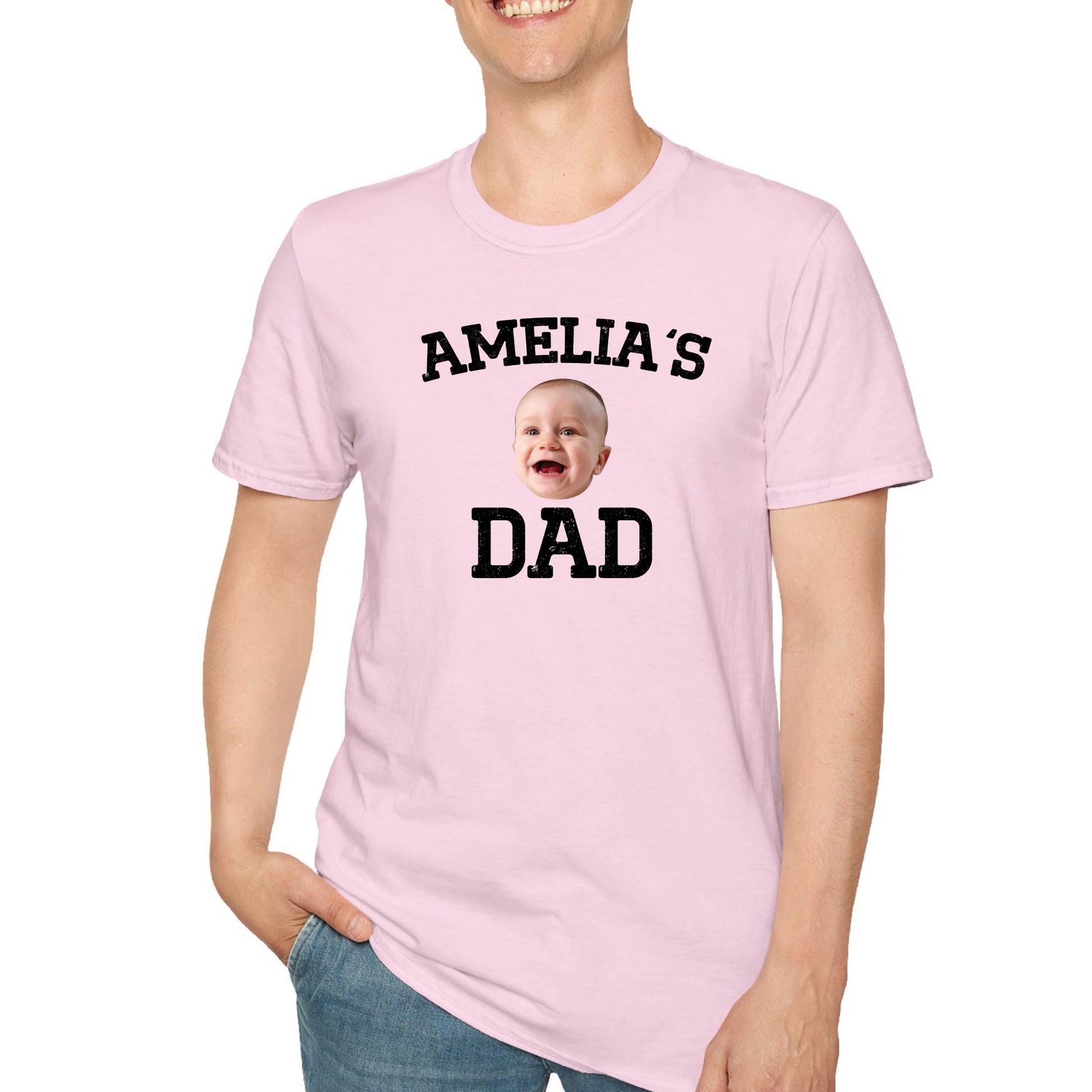 Custom Dad Shirt with Baby Face
