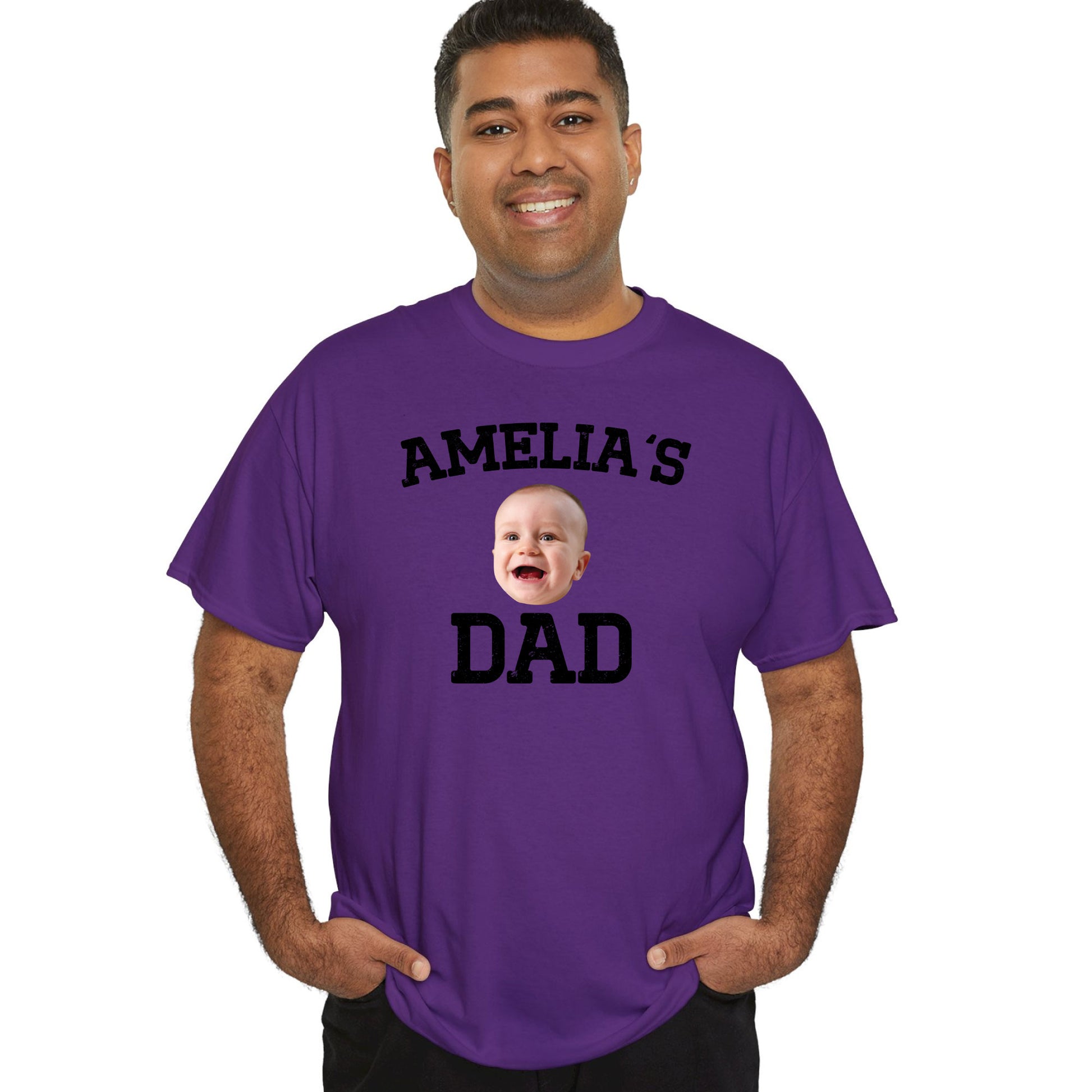 Custom Dad Shirt with Baby Face