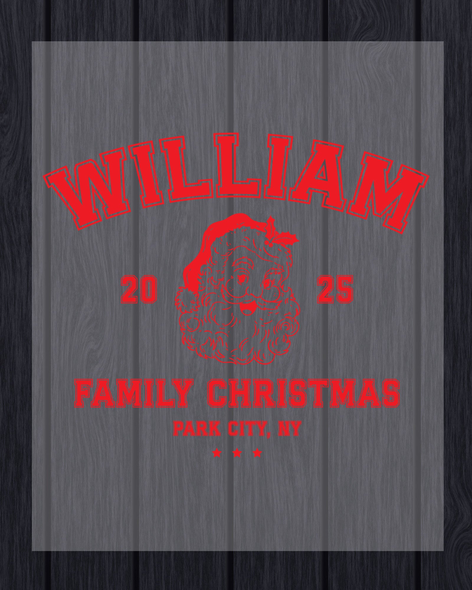 Custom Family Christmas DTF Transfer Ready to Press