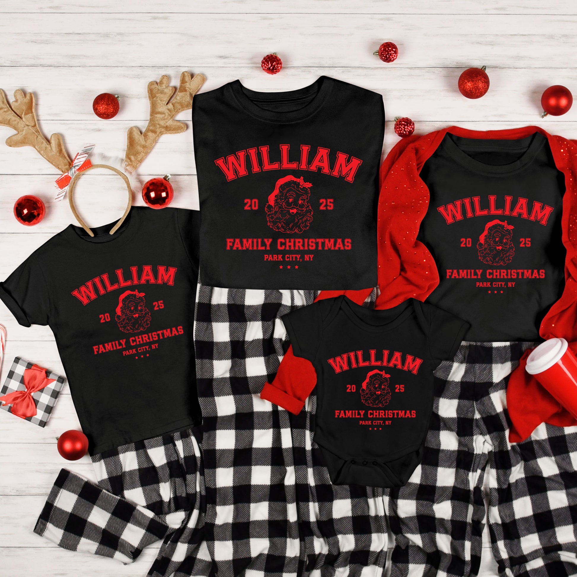 Custom Family Christmas DTF Transfer Ready to Press