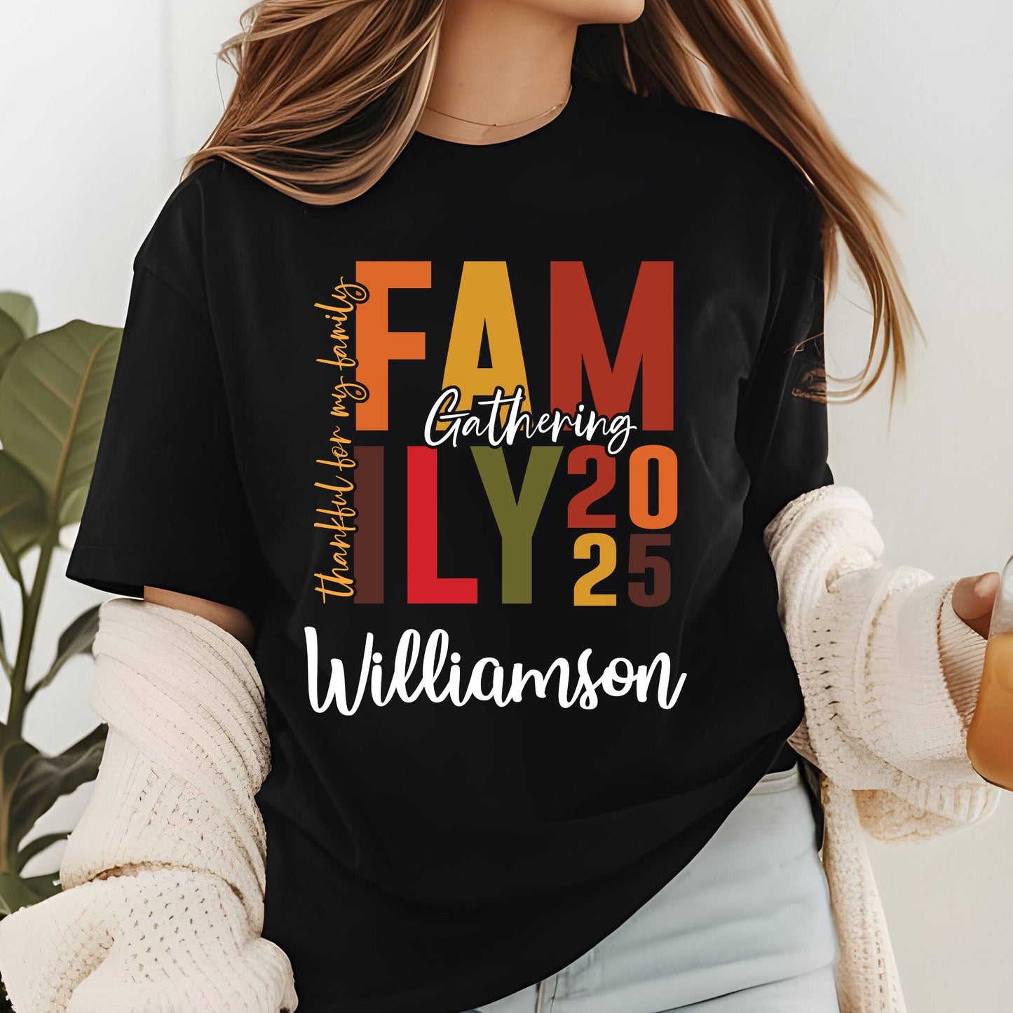 Custom Family Thanksgiving 2025 DTF Transfer