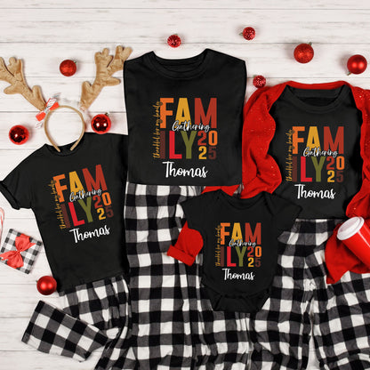 Custom Family Thanksgiving 2025 DTF Transfer