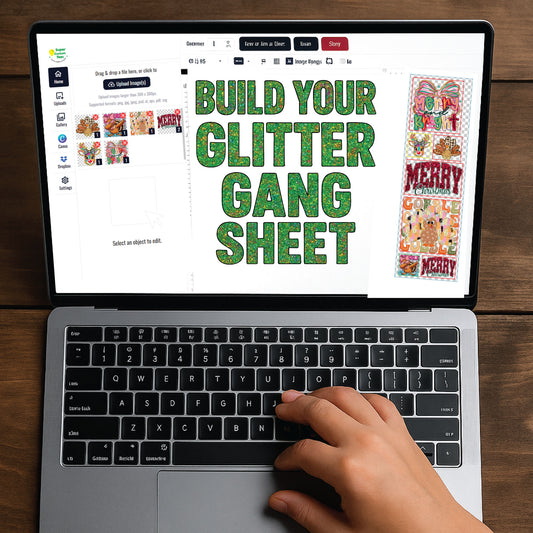 Custom Glitter DTF Gang Sheet - Build Your Gang Sheets - 11" Width