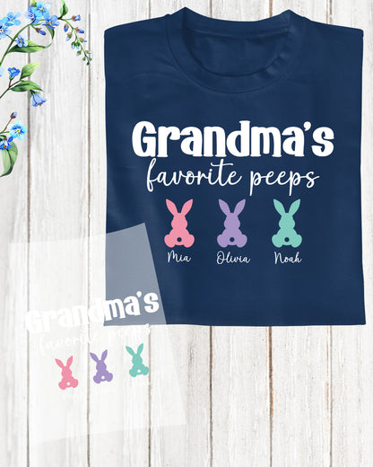 Custom Grandma Easter DTF Sheet With Kids Name