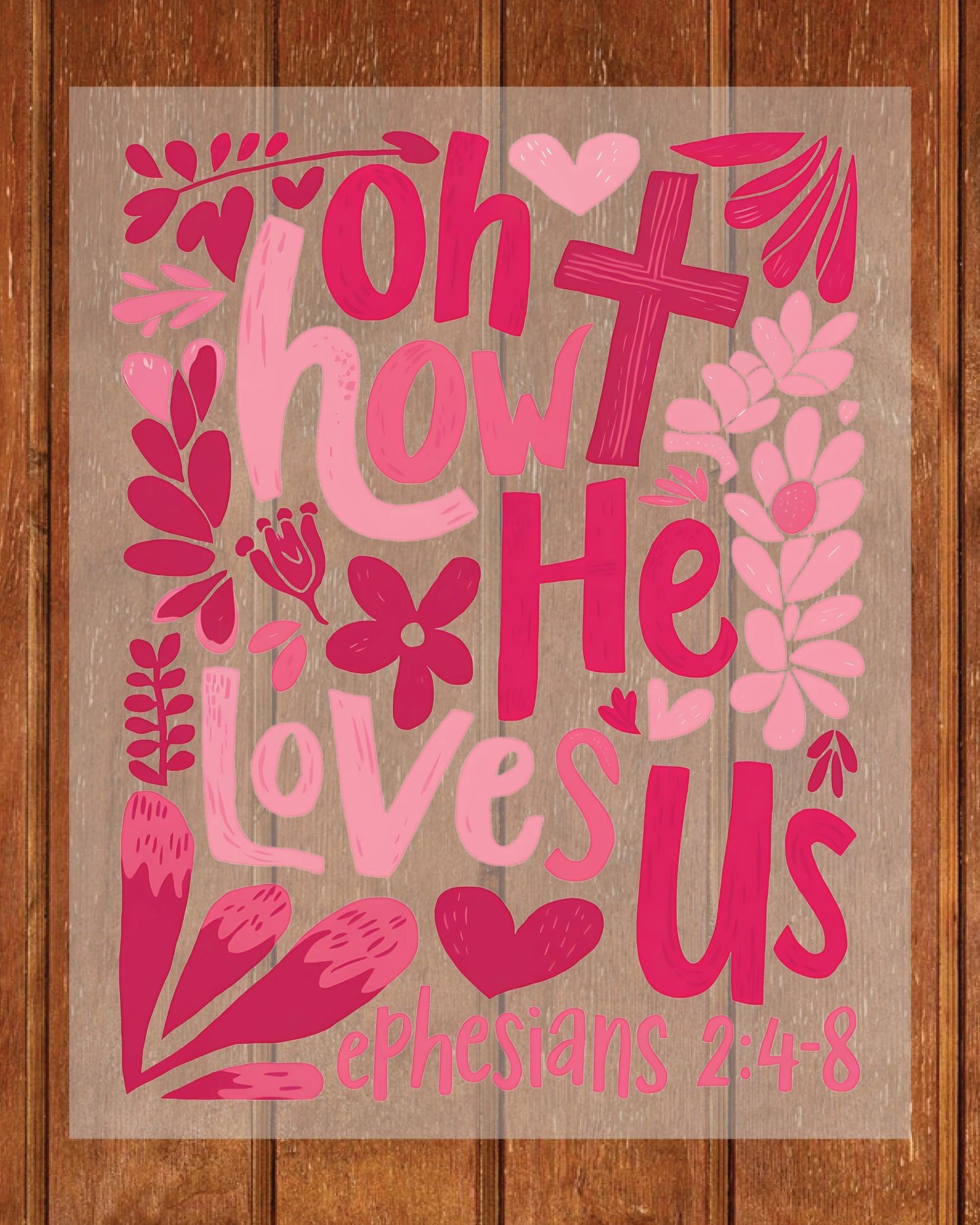 Boho Christian Love Bible verse DTF Transfer