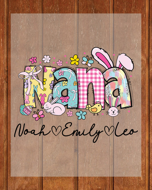 Custom Nana DTF Transfer With Child Name