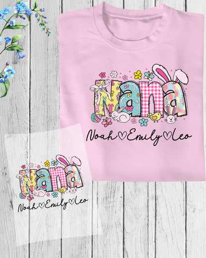 Custom Nana DTF Transfer With Child Name