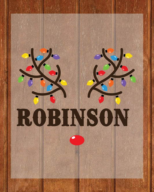 Custom Reindeer Family Christmas DTF Transfer