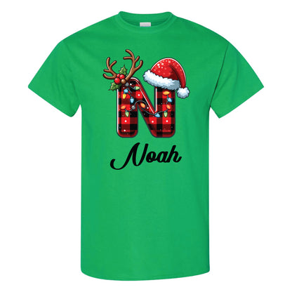 Custom Reindeer Family Christmas T Shirts