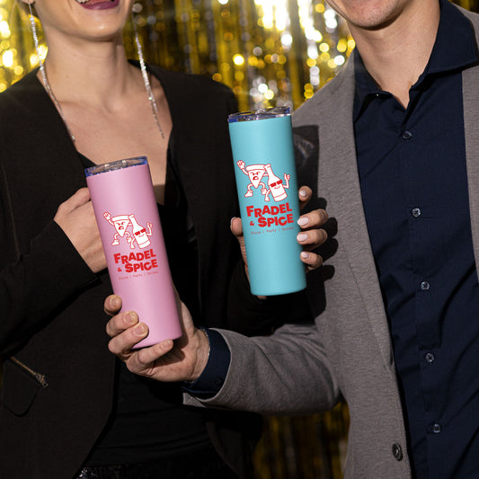 Custom Skinny Tumbler Insulated Stainless Steel Tumbler witth Lid and Straw - 20 oz