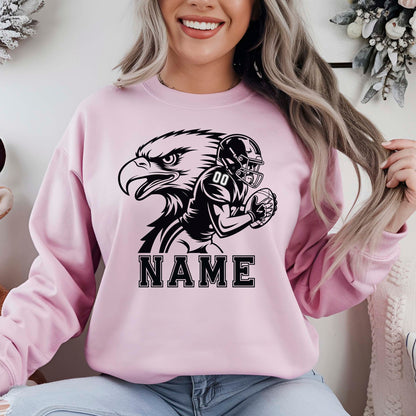Customized Eagle Football DTF Transfer Ready to Press