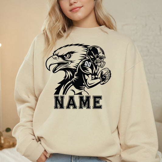 Customized Eagle Football DTF Transfer Ready to Press