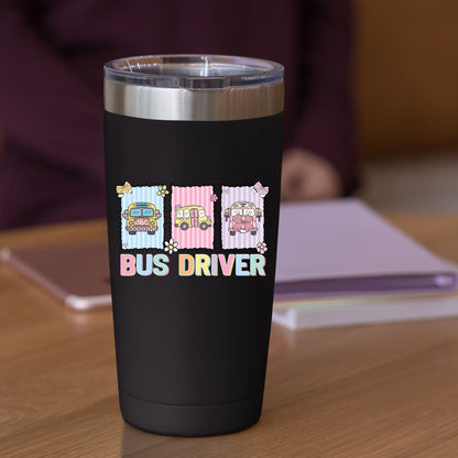 Cute Bus Driver School Bus DTF Transfer