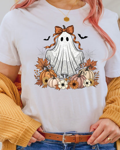 Cute Floral Halloween Lace Ghost Fall DTF Transfer