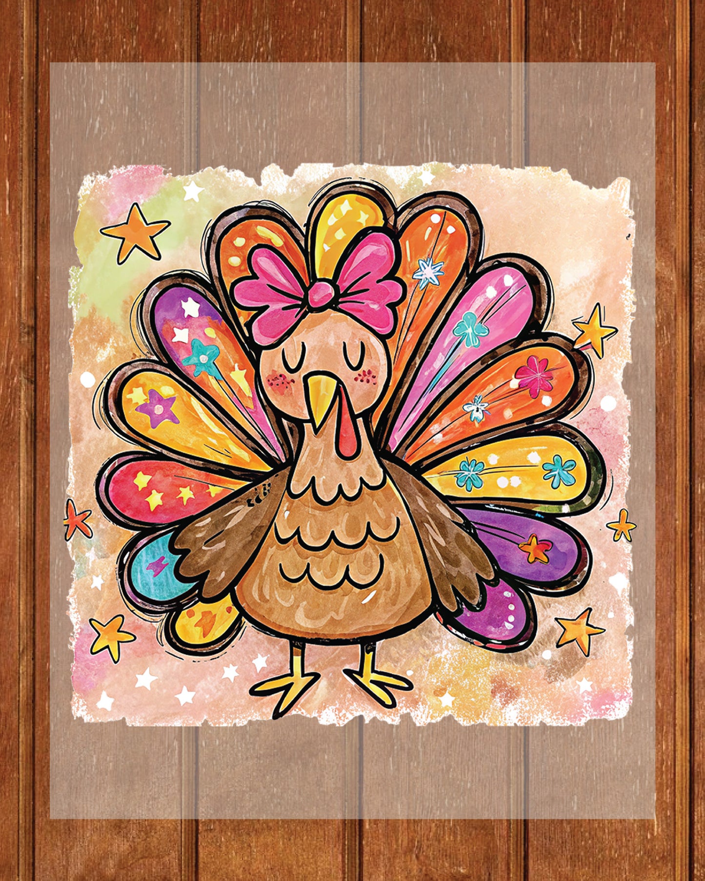 Cute Turkey DTF Transfer