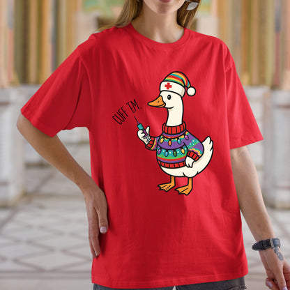 Cuff Em Nurse Christmas Sweatshirt, Nurse Practitioner Shirt, Funny Goose Nurse Sweater, Medical Humor Christmas Tees