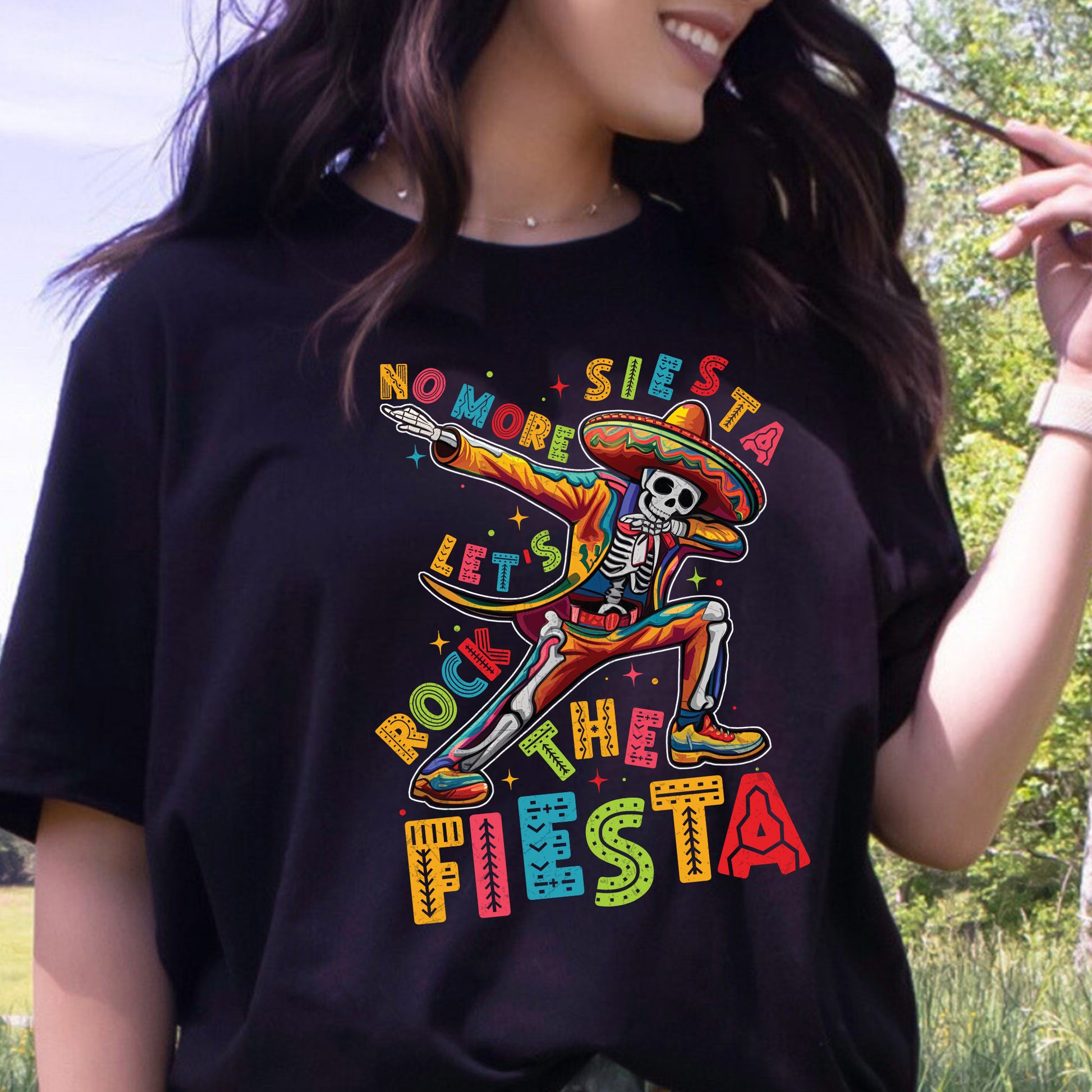 Dabbing Skeleton Cinco De Mayo DTF Transfer