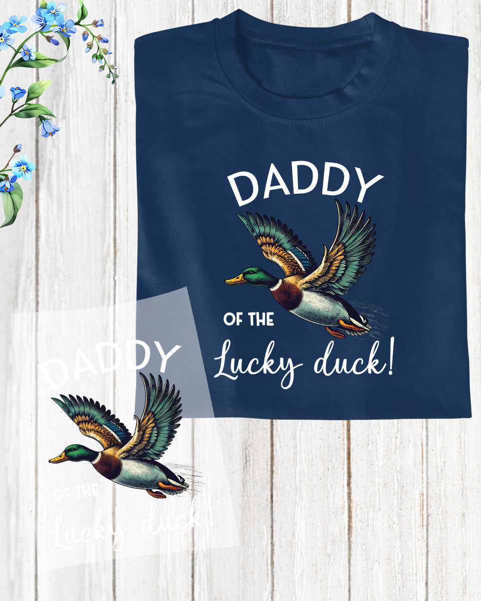Daddy of The Lucky Duck DTF Heat Transfer