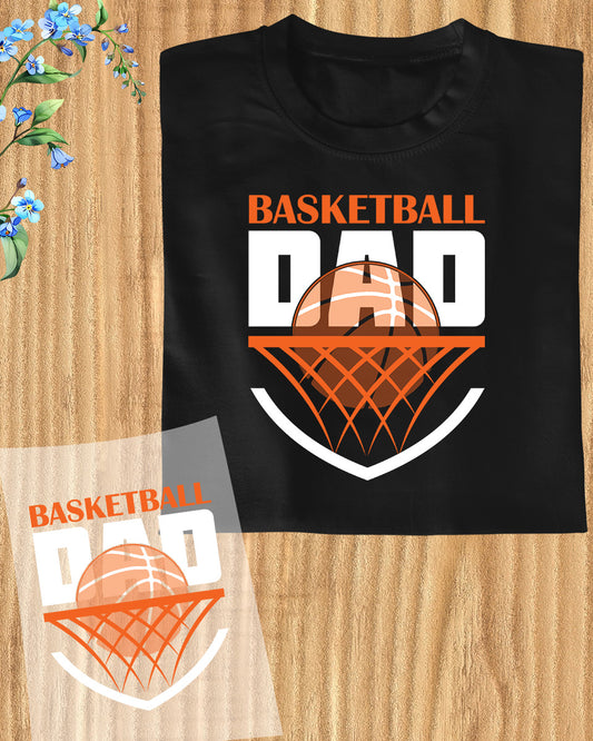 Retro Basketball Dad Gifts DTF Transfer Film