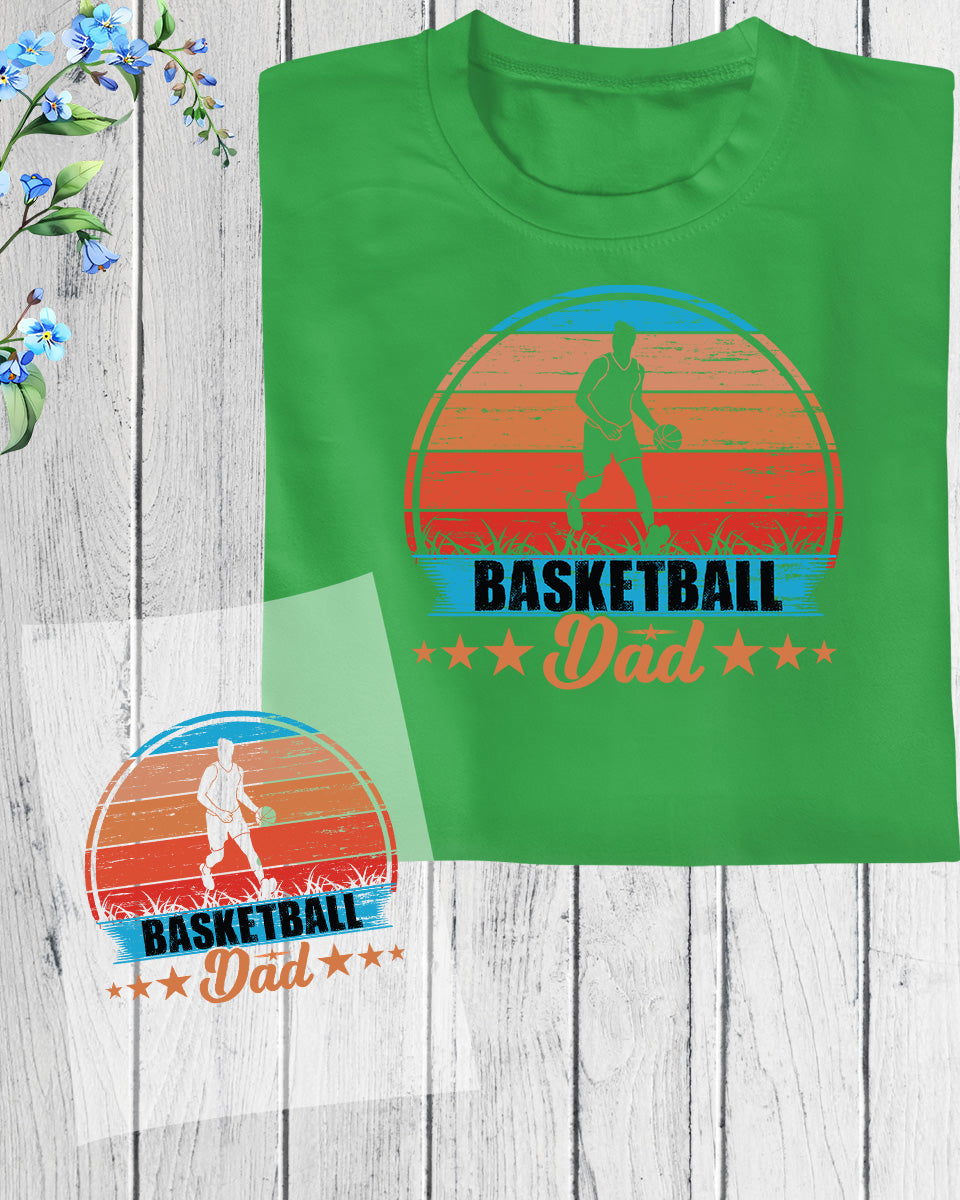 Basketball Dad Vintage DTF Transfer Film