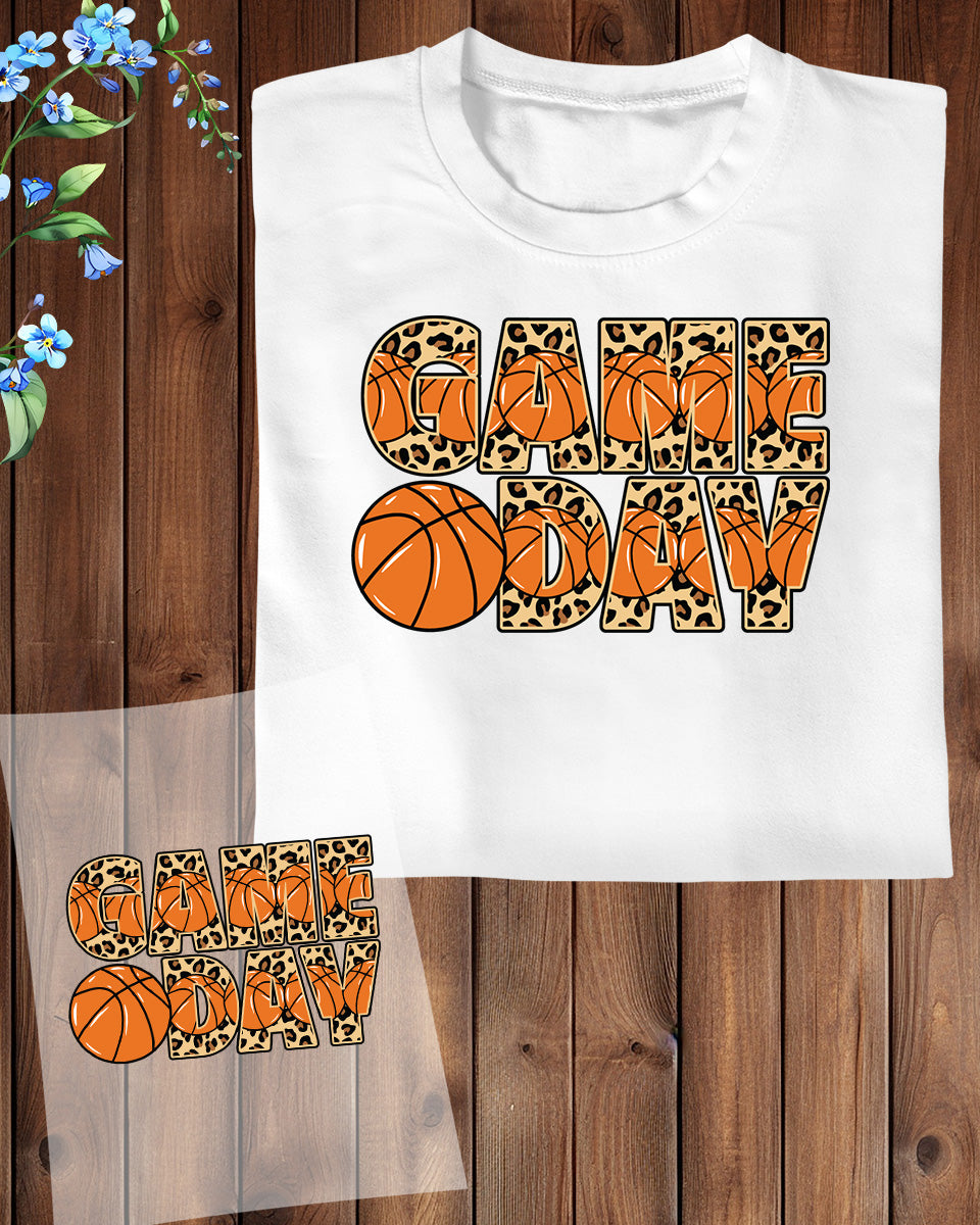 Game Day Basketball Retro DTF Transfer Film
